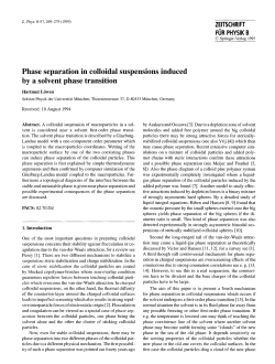 Phase separation in colloidal suspensions induced by a