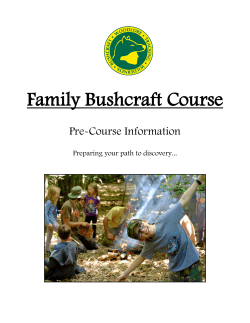 Family Bushcraft Course