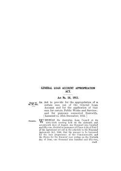 An Act to provide for the appropriation of a certain sum out of the