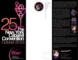 New York Cabaret Convention - The Mabel Mercer Foundation