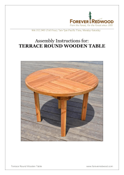 Terrace Round Wooden Table