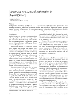 Automatic non-standard hyphenation in OpenOffice.org