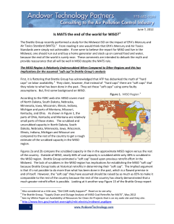 Is MATS the end of the world for MISO?1