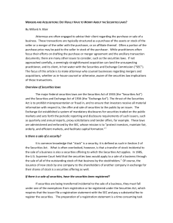 mergers and acquisitions: do i really have