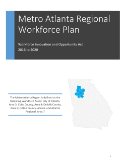 Metro Atlanta Regional Workforce Plan