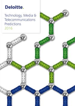 (TMT) Predictions 2016 Deloitte Touche Tohmatsu Limited