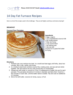 14 Day Fat Furnace Recipes
