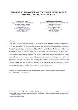 risk-taking behaviour and ownership in the banking