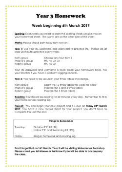 Please click here for this week`s homework
