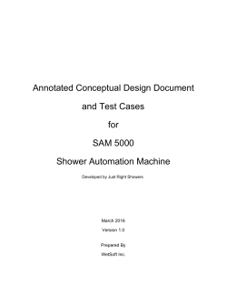 SAM 5000 Shower Automation Machine