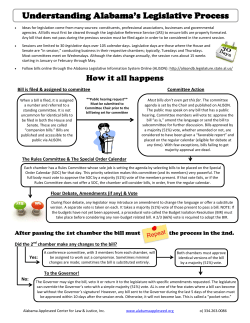Understanding Alabama`s Legislative Process