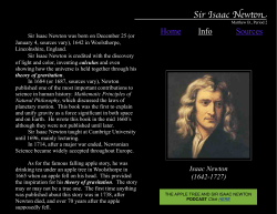 Sir Isaac Newton - Northbrook District 28