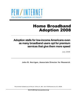 Home Broadband Adoption 2008