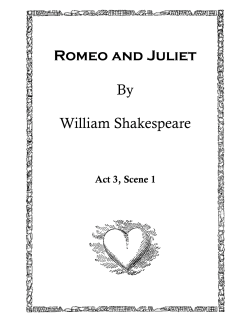 Romeo and Juliet By William Shakespeare