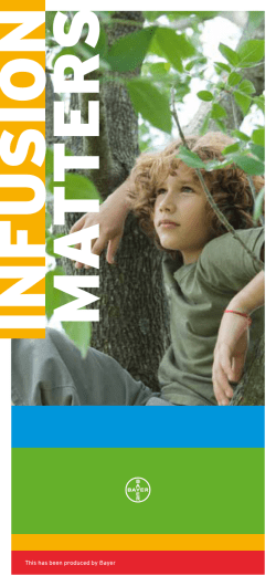 Infusion Matters - KOGENATE&reg; Bayer