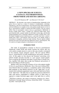 from North and South Carolina