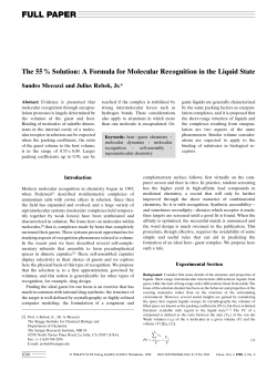 The 55[thinsp][percnt] Solution: A Formula for Molecular