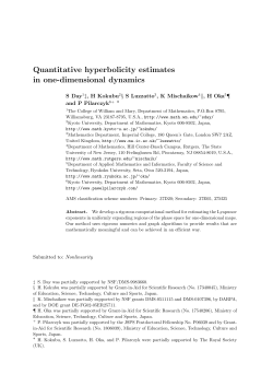 Quantitative hyperbolicity estimates in one