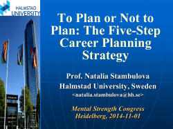 To Plan or Not to Plan: The Five