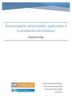 &Eacute;coconception de proc&eacute;d&eacute;s: application &agrave; la