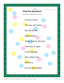Find the Sentence