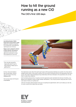 How to hit the ground running as a new CIO