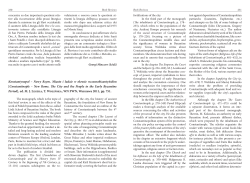 Konstantynopol &ndash; Nowy Rzym. Miasto i ludzie w okresie