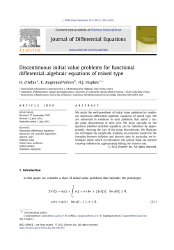 Discontinuous initial value problems for functional differential