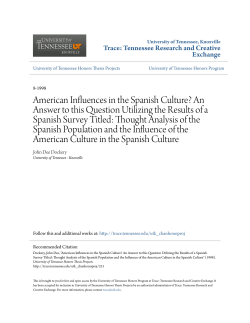 American Influences in the Spanish Culture?