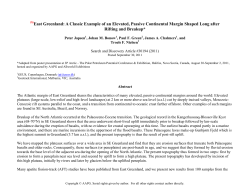 East Greenland: A Classic Example of an Elevated, Passive