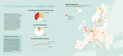 Most Europeans live in urban areas