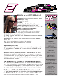 driver: sarah cornett-ching