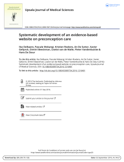 Systematic development of an evidence