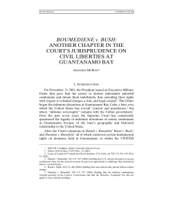 Boumediene v. Bush - Duke Law Scholarship Repository