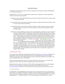 how to submit and concur with an overture.