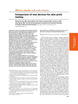 - Journal of Allergy and Clinical Immunology