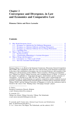 Convergence and Divergence, in Law and Economics