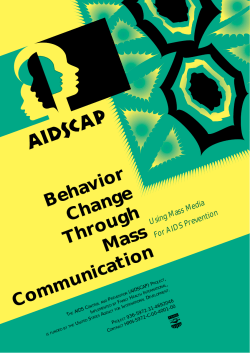 Behavior Change Through Mass Communication