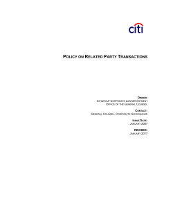 policy on related party transactions