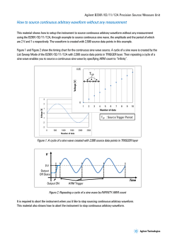 How to source continuous arbitrary waveform without any