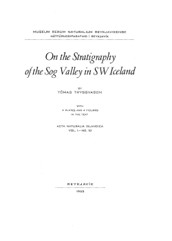 On the Stratigraphy oftheSog Valley in SWIceland