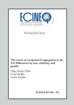 The extent of occupational segregation in the US