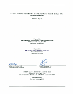 Sources of Nitrate and Estimated Groundwater