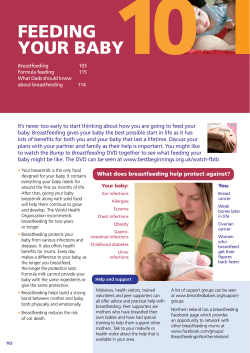 feeding your baby - Public Health Agency