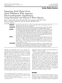 Separating Atrial Flutter From Atrial Fibrillation With