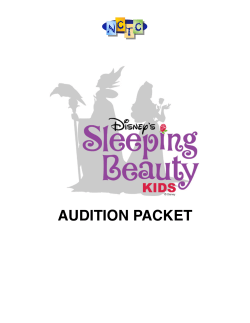 audition packet - NCTC Performing Arts Theatre