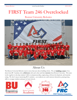 FIRST Team 246 Overclocked