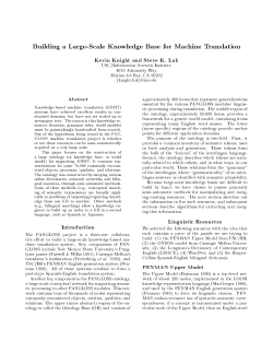 Building a Large-Scale Knowledge Base for Machine