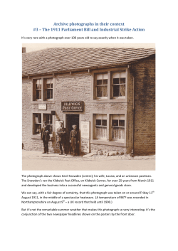 Archive photographs in their context #3 – The 1911 Parliament Bill