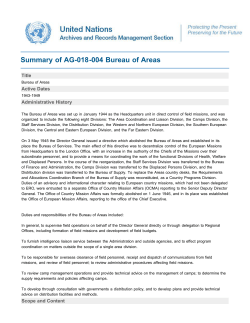 Bureau of Areas